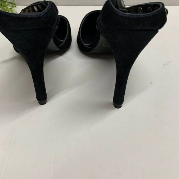 Jaggar Opulent Pointed Toe Studded Pumps Mules - Picture 7 of 12